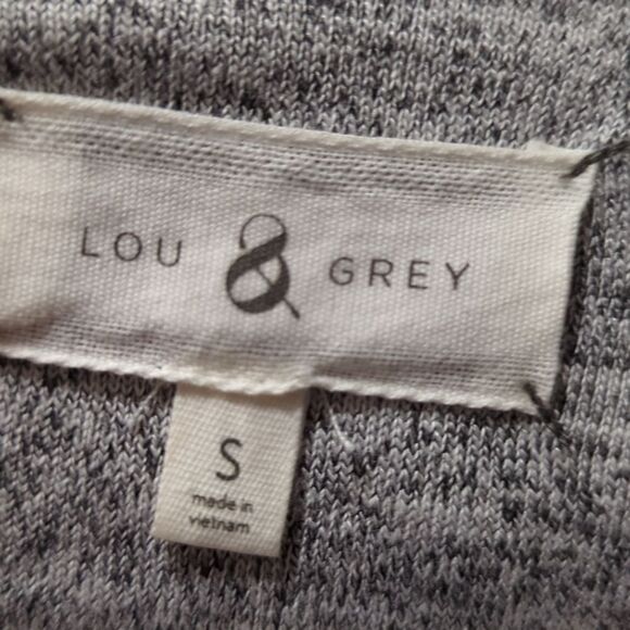 Lou & Grey Marlknit Gray Blouson long 3/4 sleeve - Picture 4 of 5